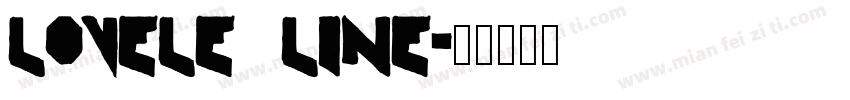 Lovele Line字体转换